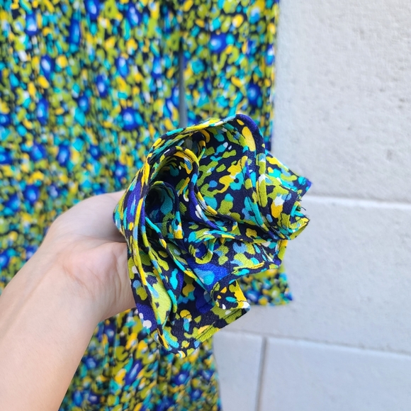 Rails | Carmel Cutout Long Sleeve Dress in Abstract Garden Size XS - Picture 8 of 12